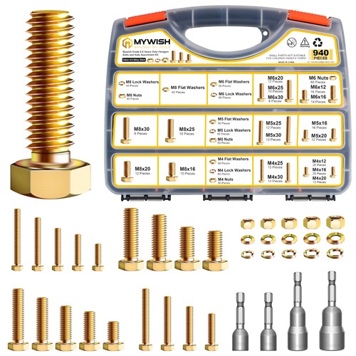 Mywish 940pcs grade metric - grade,
